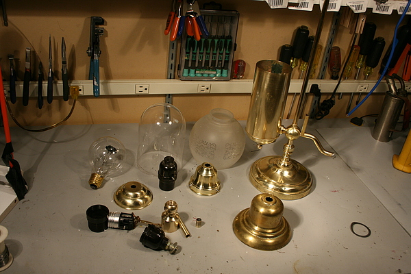 Antique Lamp Parts