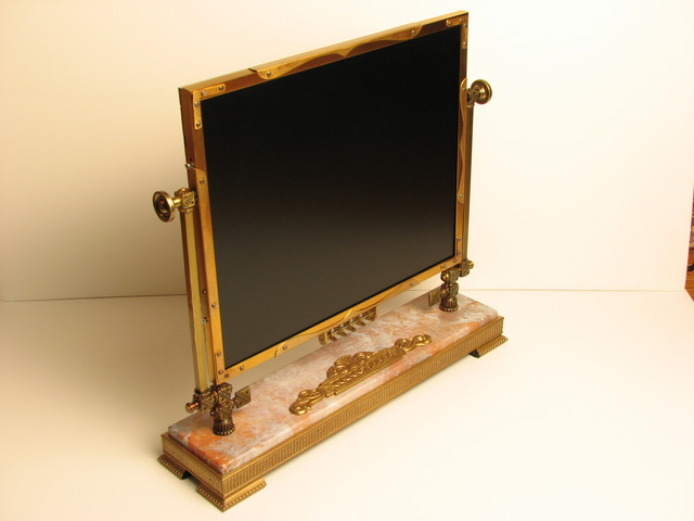 side view of the steampunk monitor