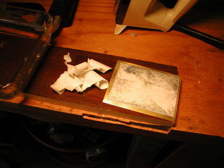 peel paper to expose toner