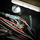 Found a bunch of these magnetic LED battery light bars at the dump. They are fantastic for working under vehicles!